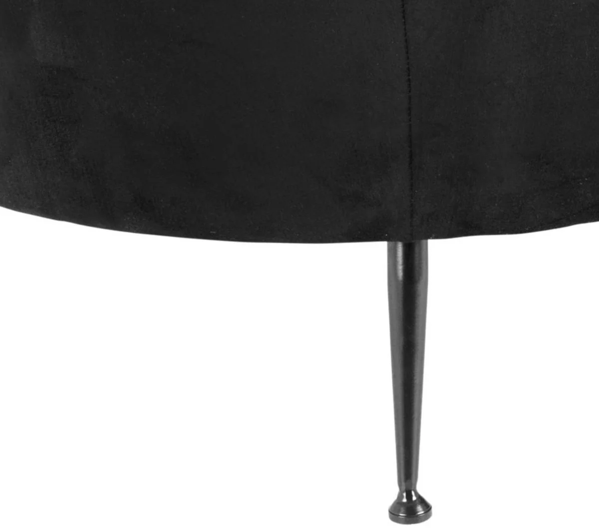 Designer sofa black / dark bronze 164 x 74 x H. 73 cm - luxury collection