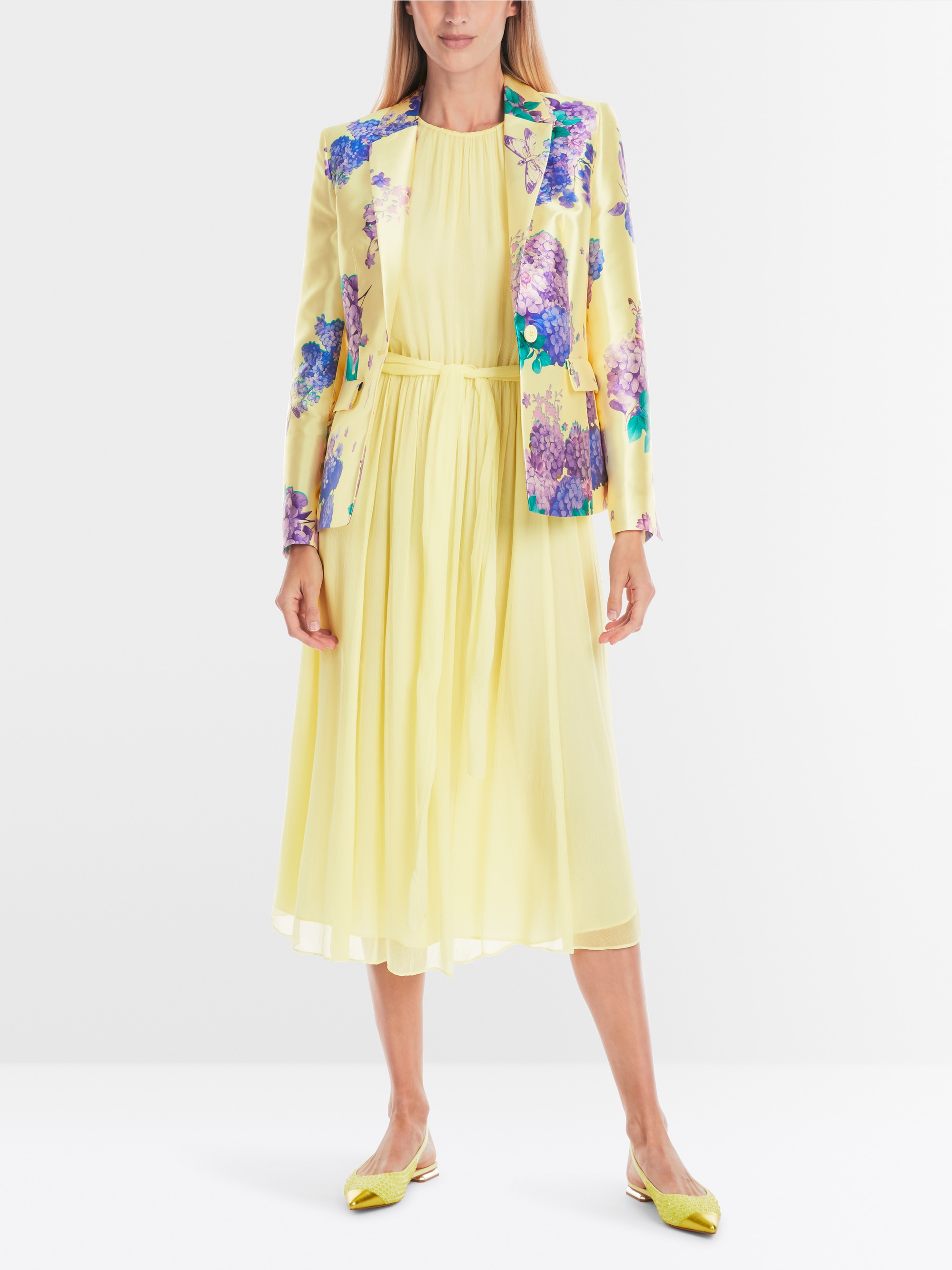 Marc-Cain Schlichtes Kleid aus zartem Viskose-Krepp