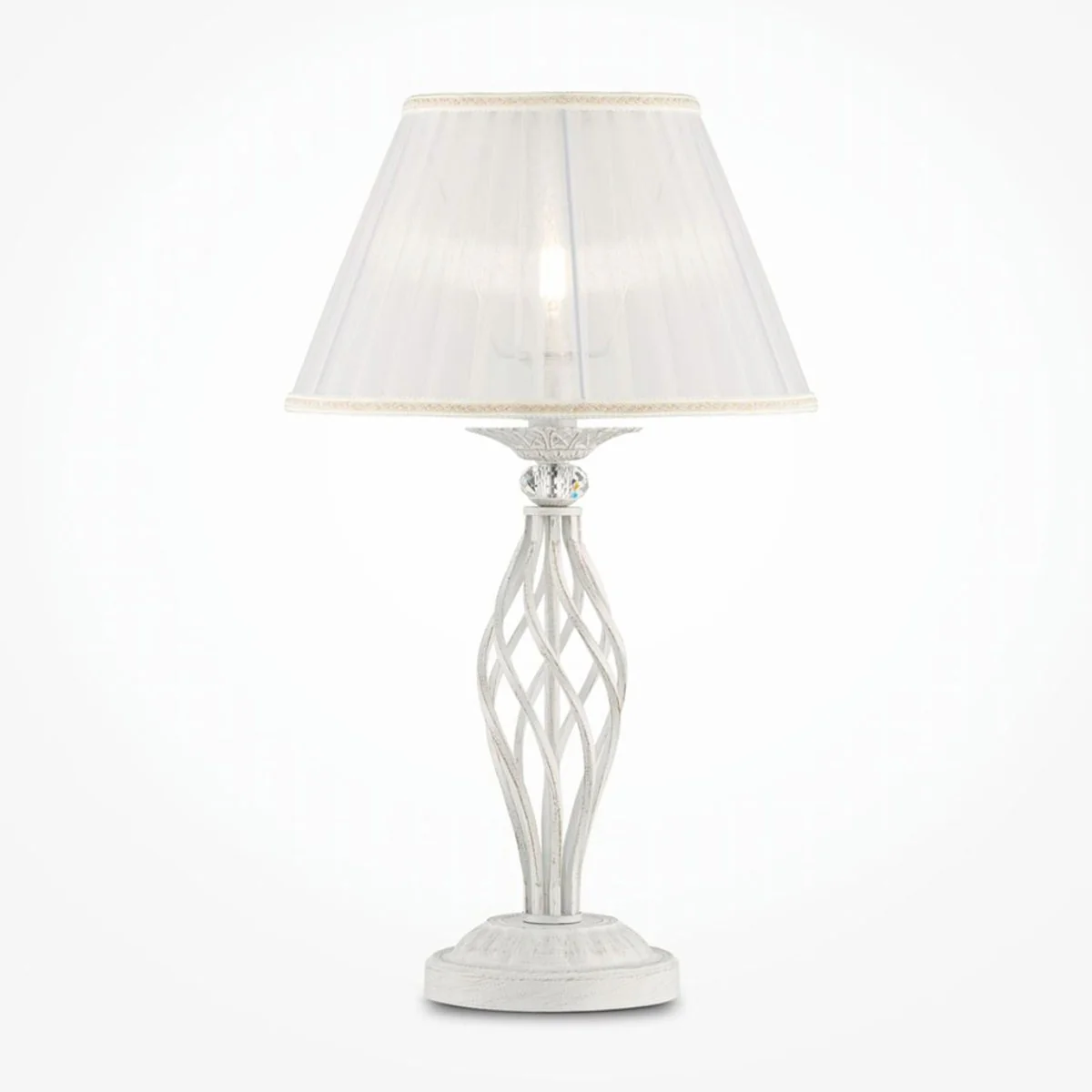 Art Nouveau table lamp antique white / white H. 56 cm - Baroque & Art Nouveau lights