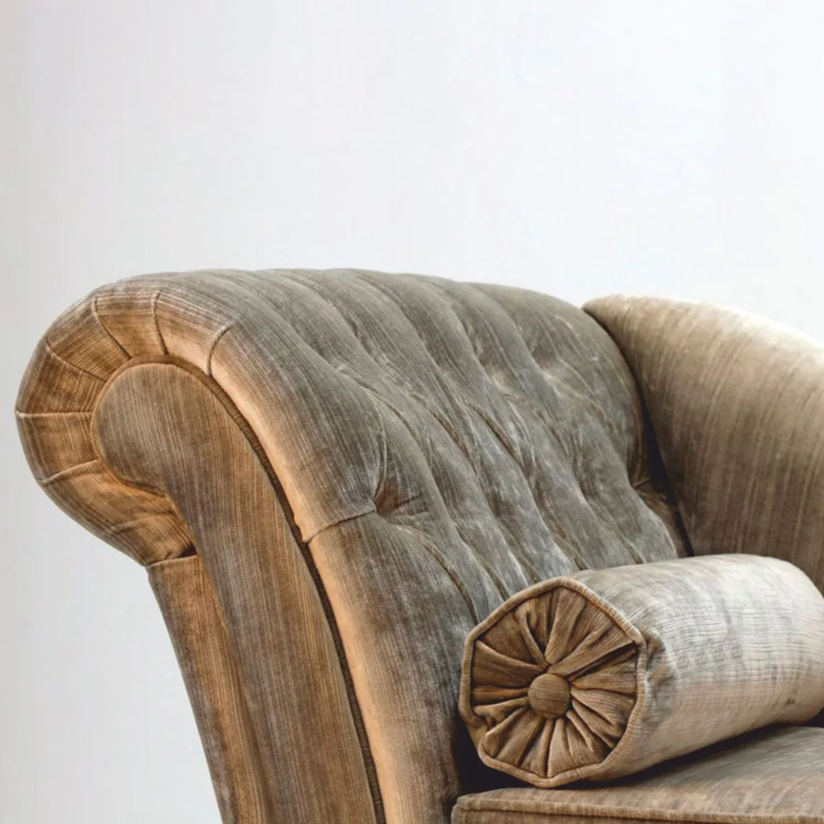 Luxus Barock Sofa Grau / Schwarz 200 cm - Prunkvolle Barock Möbel