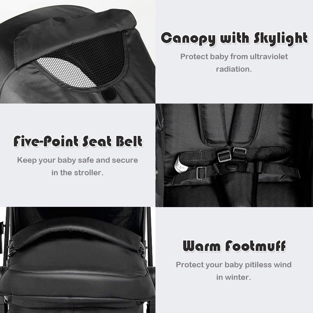 Kinderwagen, umwandelbarer Hochformat-Kinderwagen mit Stubenwagen, verstellbares Verdeck und Rückenlehne, Aufbewahrungskorb, Getränkehalter, faltbarer Kinderwagen für Neugeborene (Rosa)