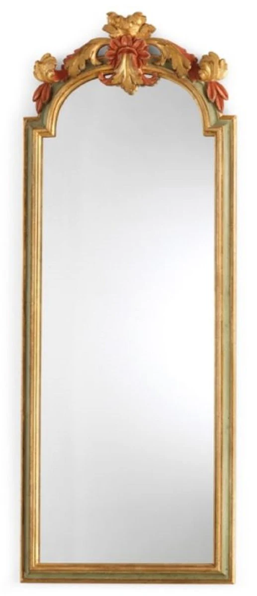 Luxury Baroque Mirror Antique Gold / Green / Red - Magnificent Solid Wood Baroque Style Wall Mirror - Luxury Furniture in Baroque Style - Baroque Furniture - Made in Italy
