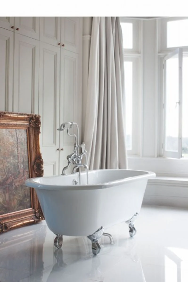 Art Nouveau freestanding bathtub 1500mm BWin White - Freestanding retro antique bathtub
