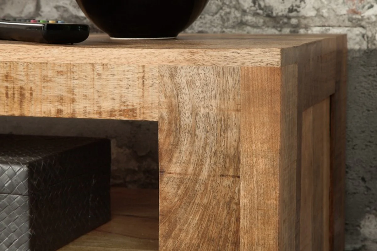 Designer TV cabinet natural W.170cm x H.45cm x D.45cm - sideboard - chest of drawers - handmade from solid mango wood!