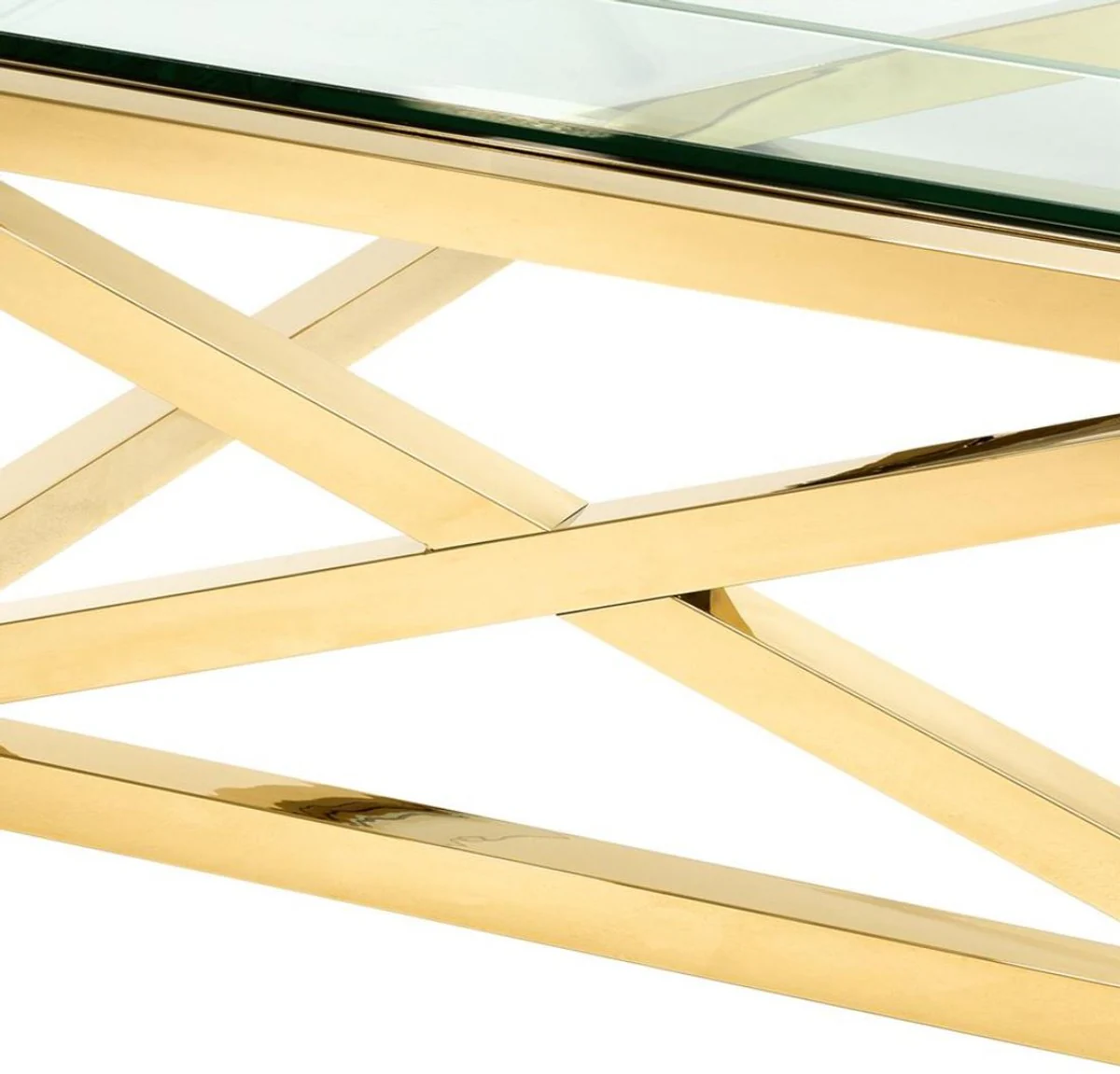 Luxury coffee table / living room table gold 100 x 100 x H. 46.5 cm - Hotel Furniture