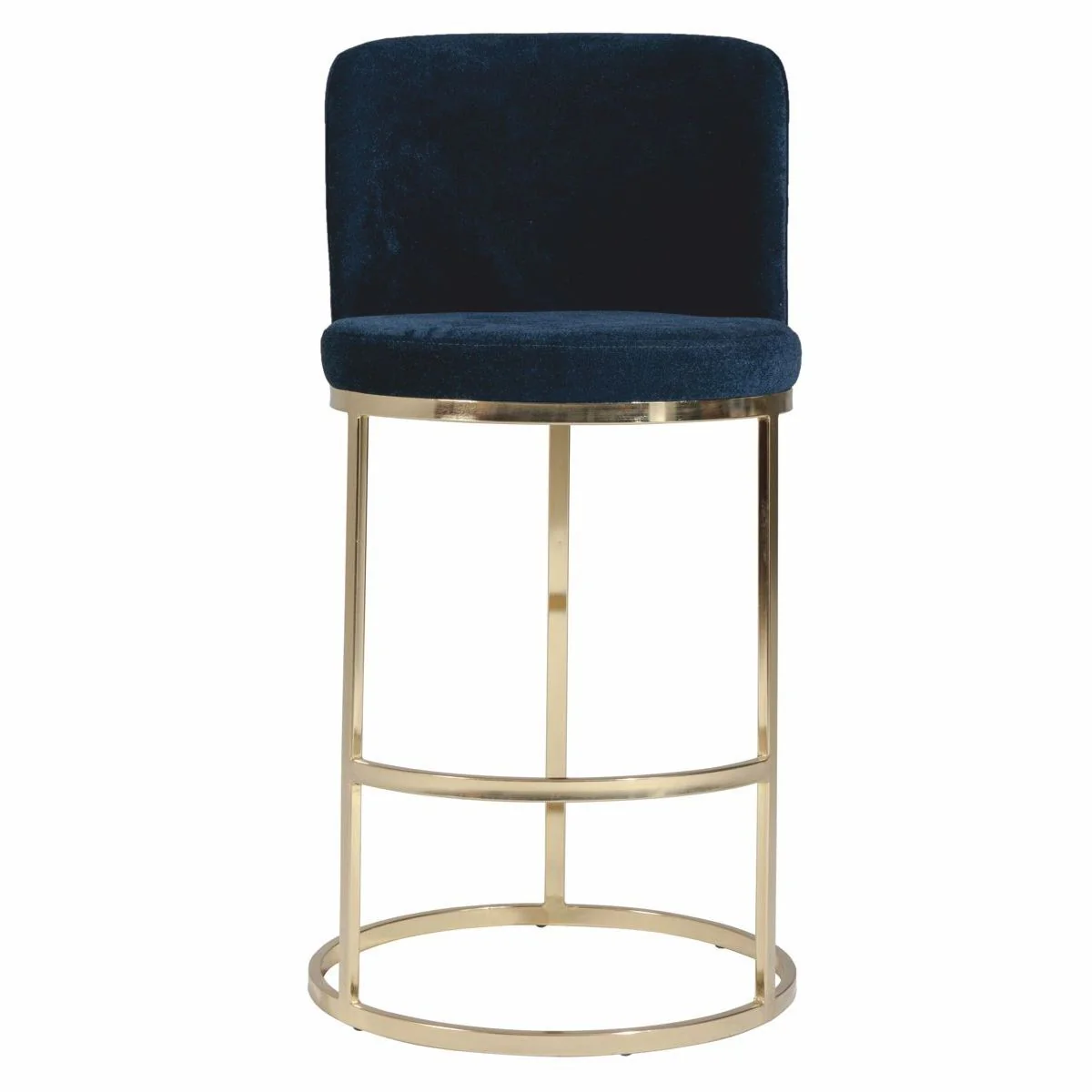 Luxury bar chair set of 6 dark blue / gold H. 110 cm - bar furniture