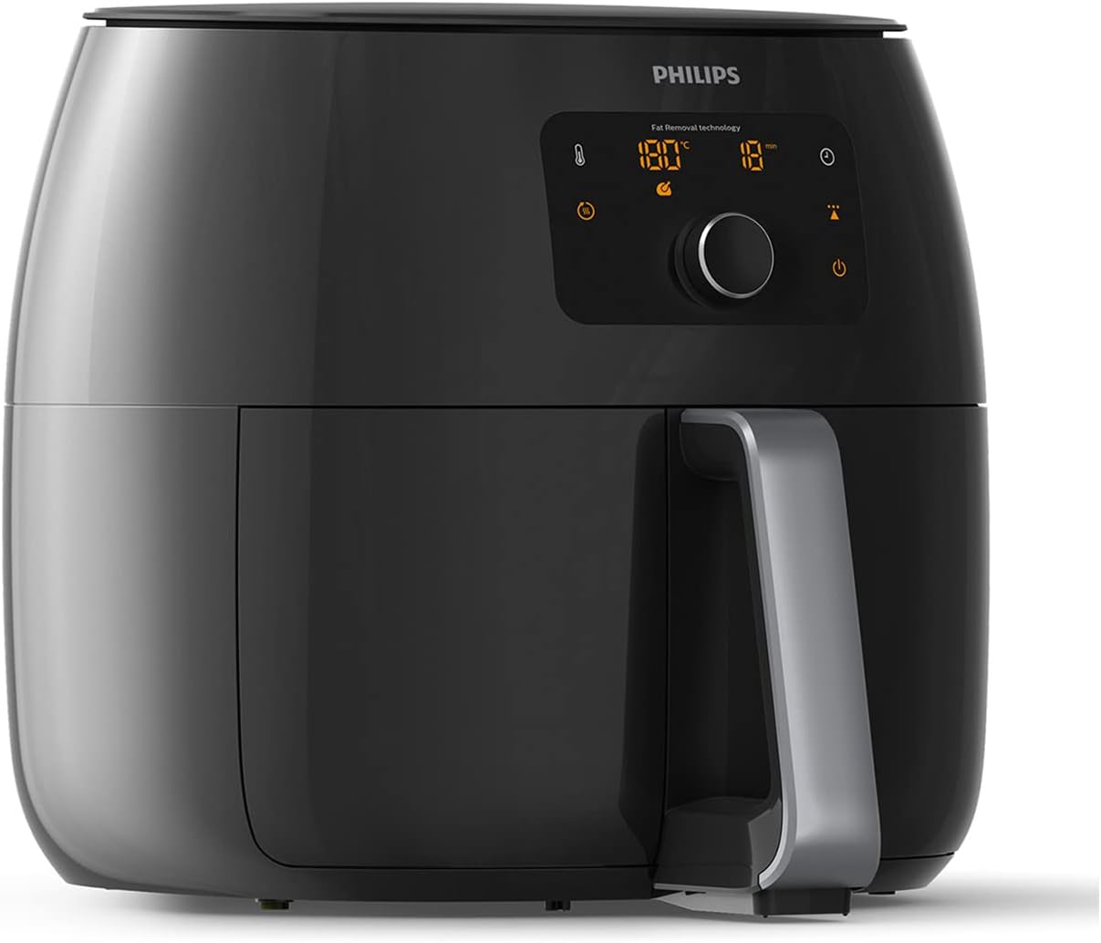 Philips Premium Airfryer XXL mit Fat Removal Technology, 3lb/7qt, Schwarz, HD9650/96