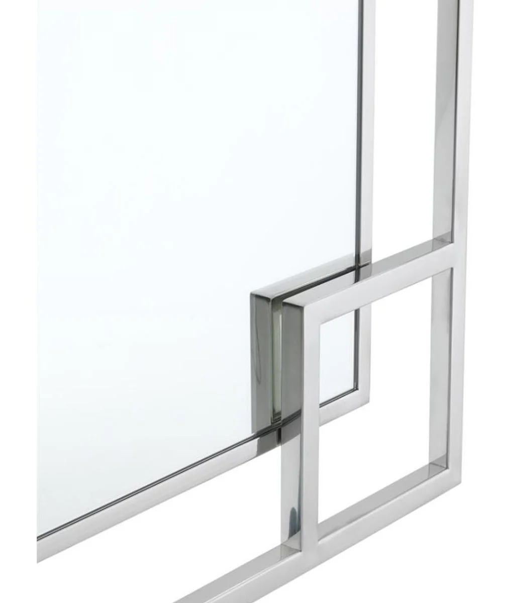 Designer wall mirror silver 90 x H. 90 cm - luxury mirror