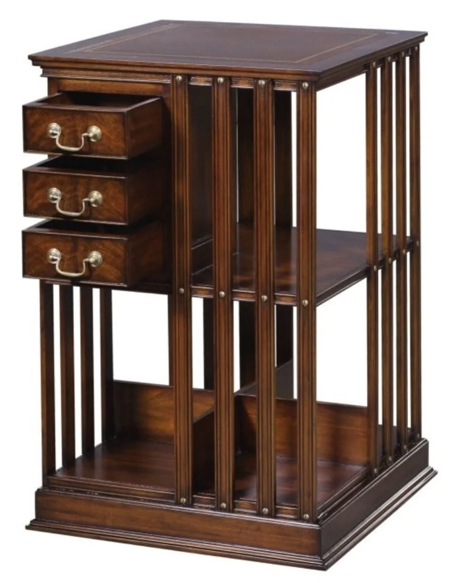 Luxury mahogany bookcase brown 49 x 49 x H. 80 cm - Luxury Collection