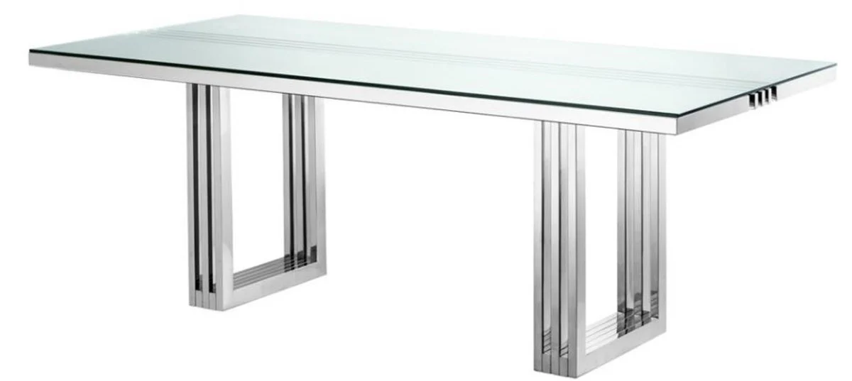 Luxury dining table 210 x 96 x H. 76 cm - designer dining room furniture