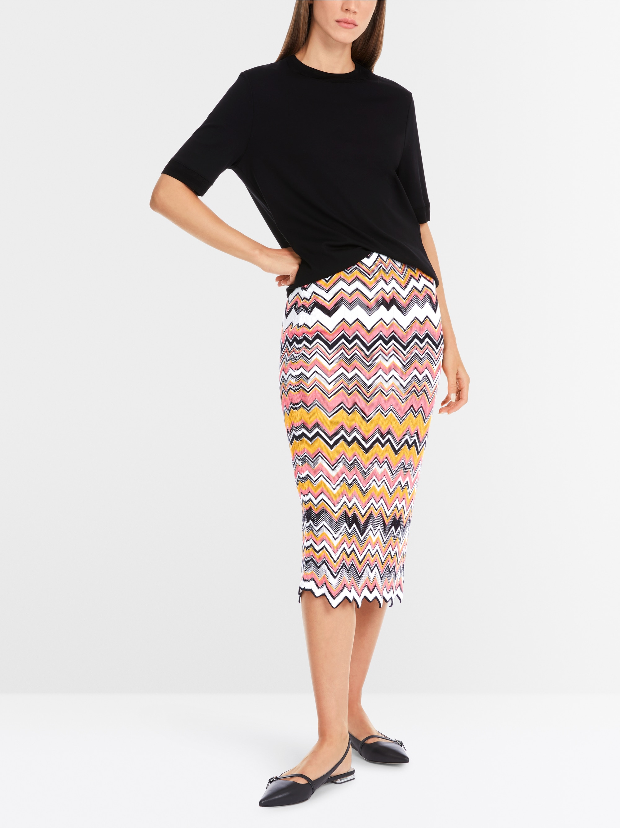 Marc-Cain T-Shirt aus festem Baumwolljersey