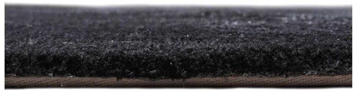 Luxury rug gray / black 160 x 230 cm - rectangular living room rug - bedroom rug - luxury interior - luxury quality