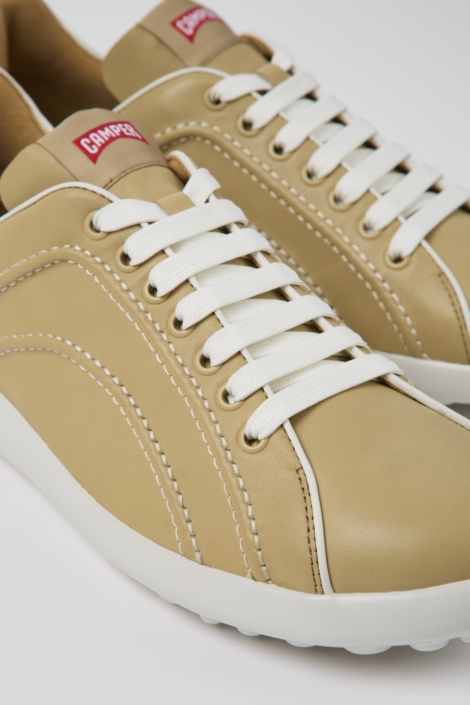 Pelotas XLite - Beige Leder Turnschuhe für Herren