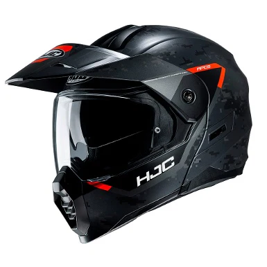 CASCO TRAIL MODULAR HJC C80 BULT NEGRO / NARANJA