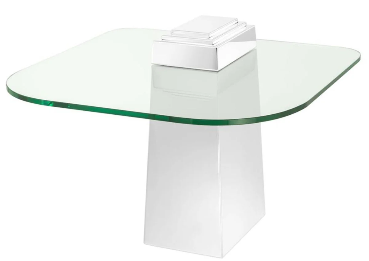 Luxury side table silver 65 x 65 x H. 51 cm - luxury quality
