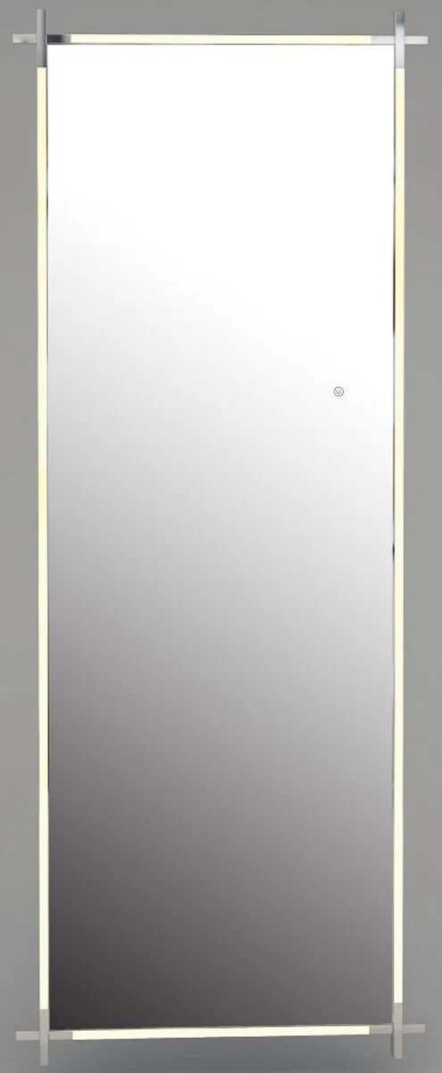 Luxury LED wall mirror silver 86 x 5 x H. 219 cm - Modern bathroom mirror - Luxury quality