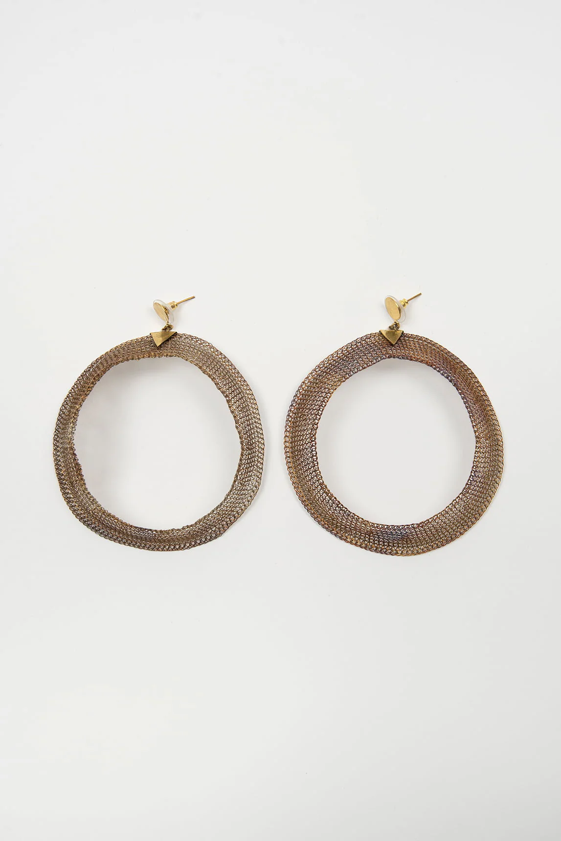 Rivera-Spanien Kupfer Halo Ohrringe