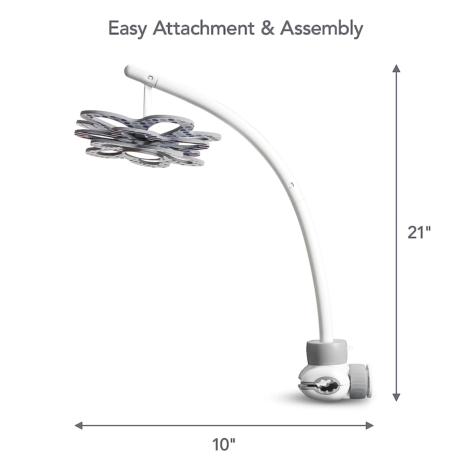 Bluetooth-fähige, leichte Babyschaukel mit natürlicher Bewegung in 5 Bewegungsbereichen, inklusive Fernbedienung