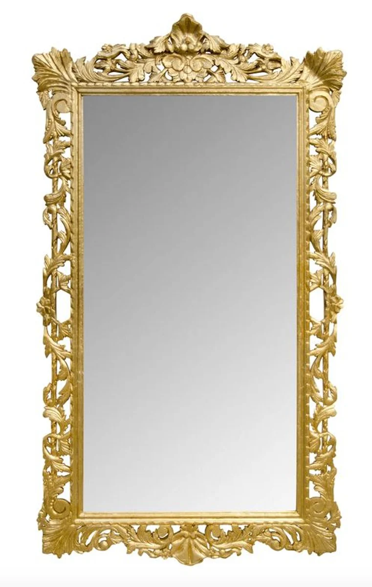 Baroque wall mirror gold 115 x H. 202 cm - Baroque style mirror antique style furniture