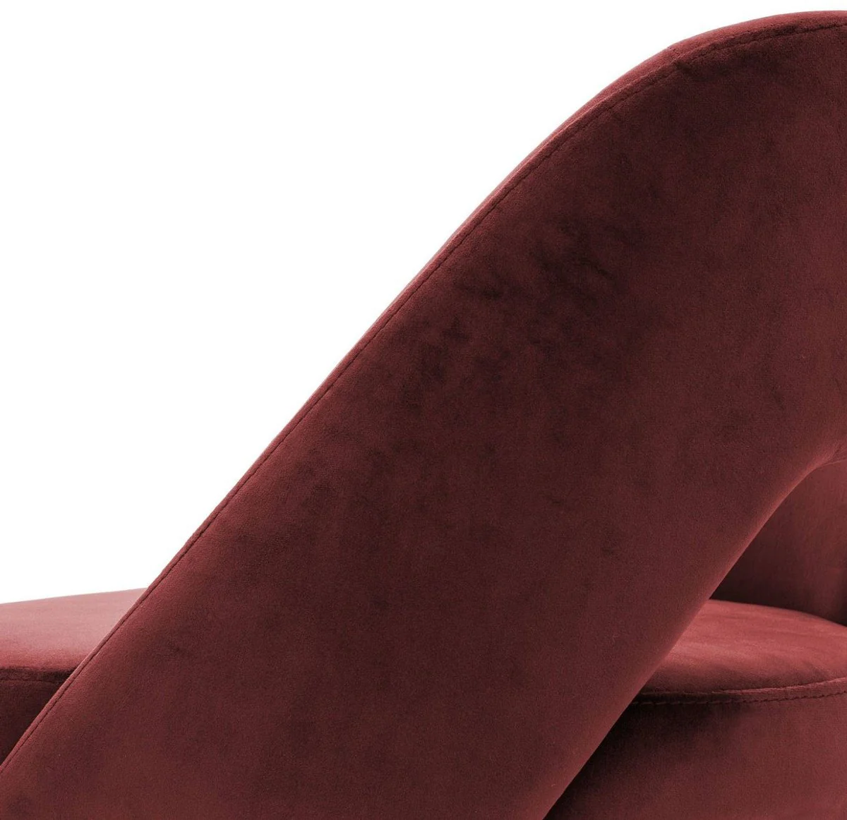 Luxury bar chair Bordeaux red / black / brass 50 x 50 x H. 90 cm - bar stool with backrest