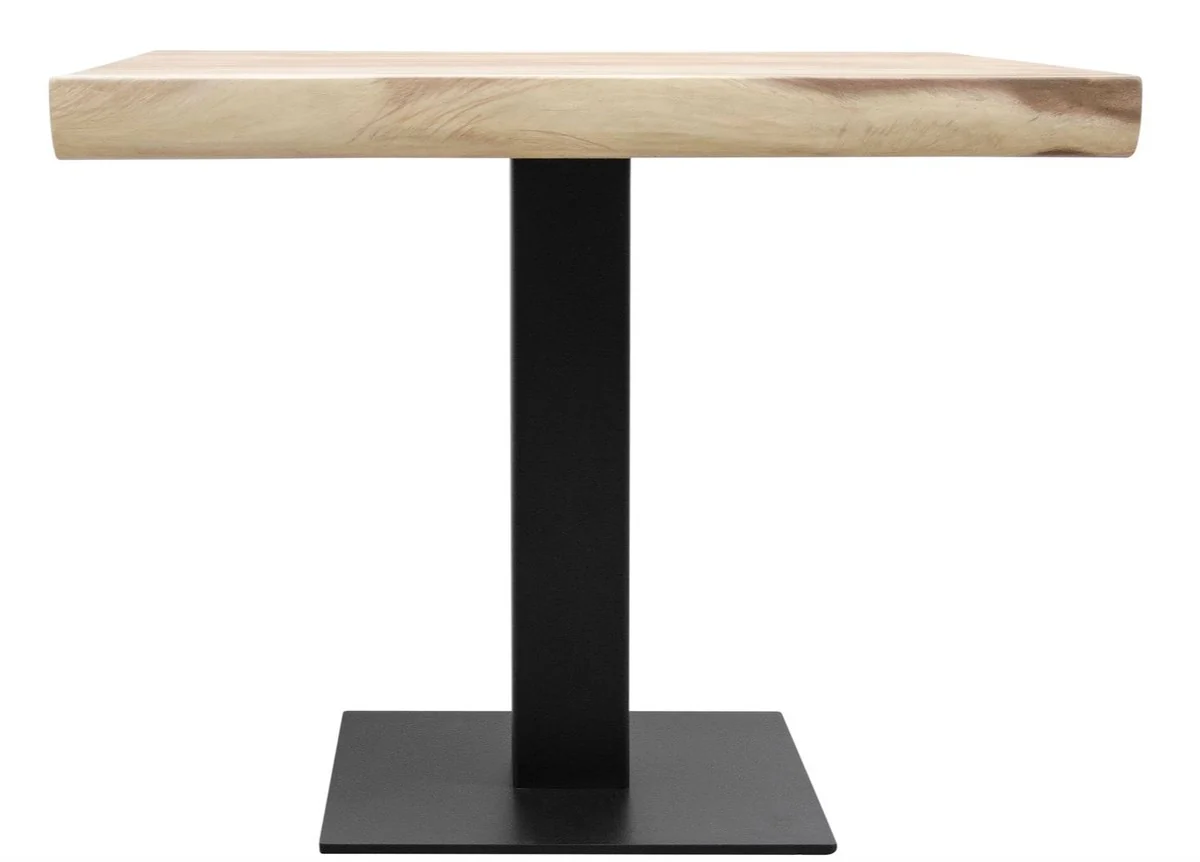 Luxury dining table with black powder-coated table legs - luxury quality