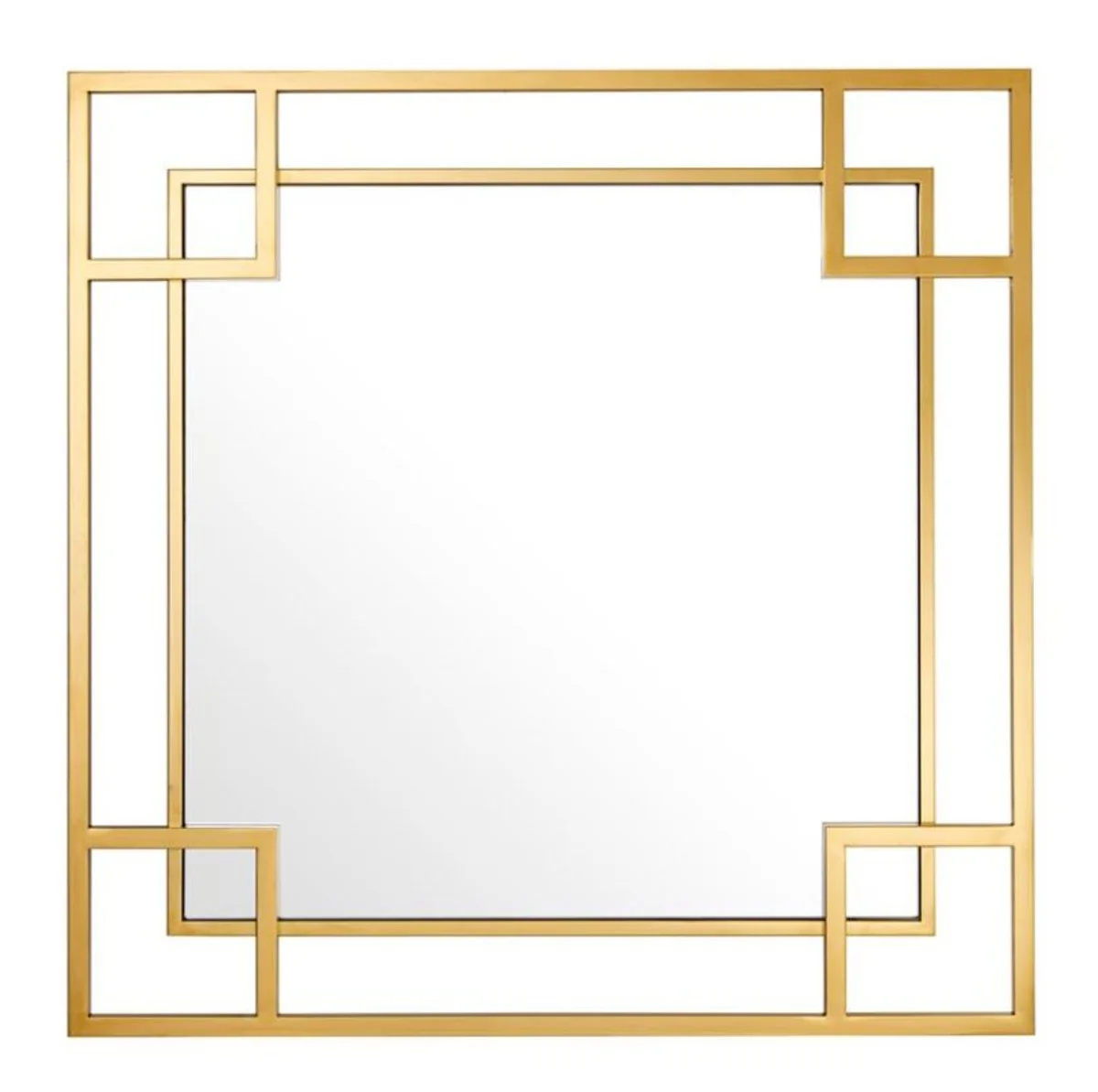 Designer wall mirror gold 90 x H. 90 cm - luxury mirror