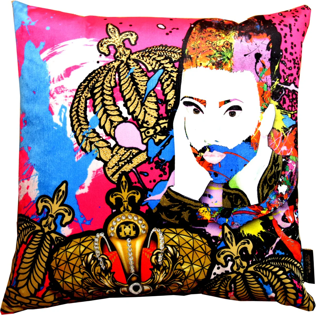 Harald Glööckler designer decorative cushion Pompöös by Face - Art Collection -