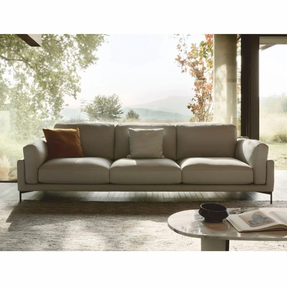 Luxury Sofa Gray 300 cm - Luxury Living Room & Hotel Furniture