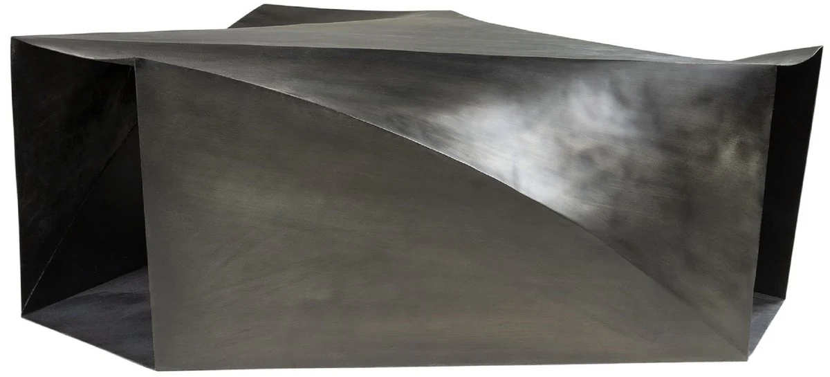 Designer steel coffee table dark gray 107 x 120 x H. 41 cm - Living room table - Designer living room furniture