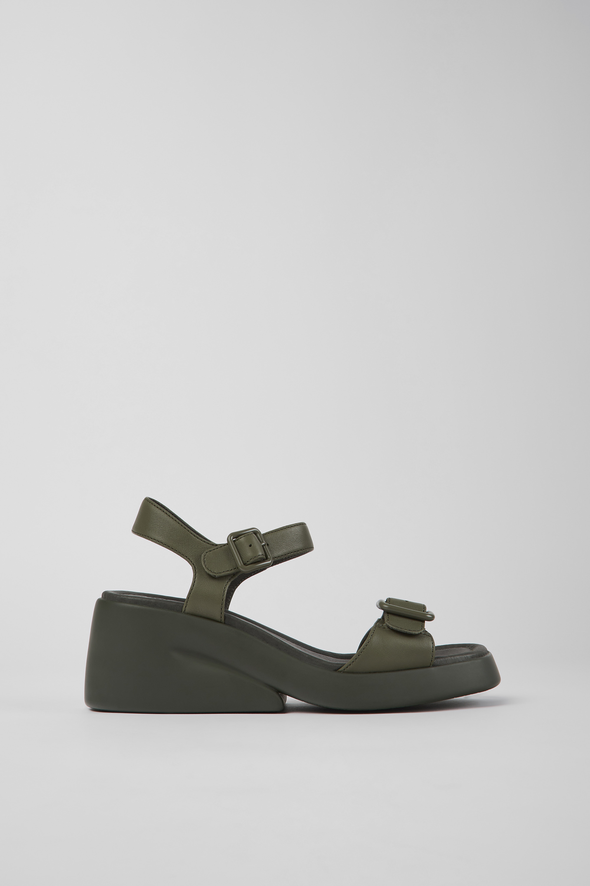 Kaah - Grüne Ledersandalen für Frauen