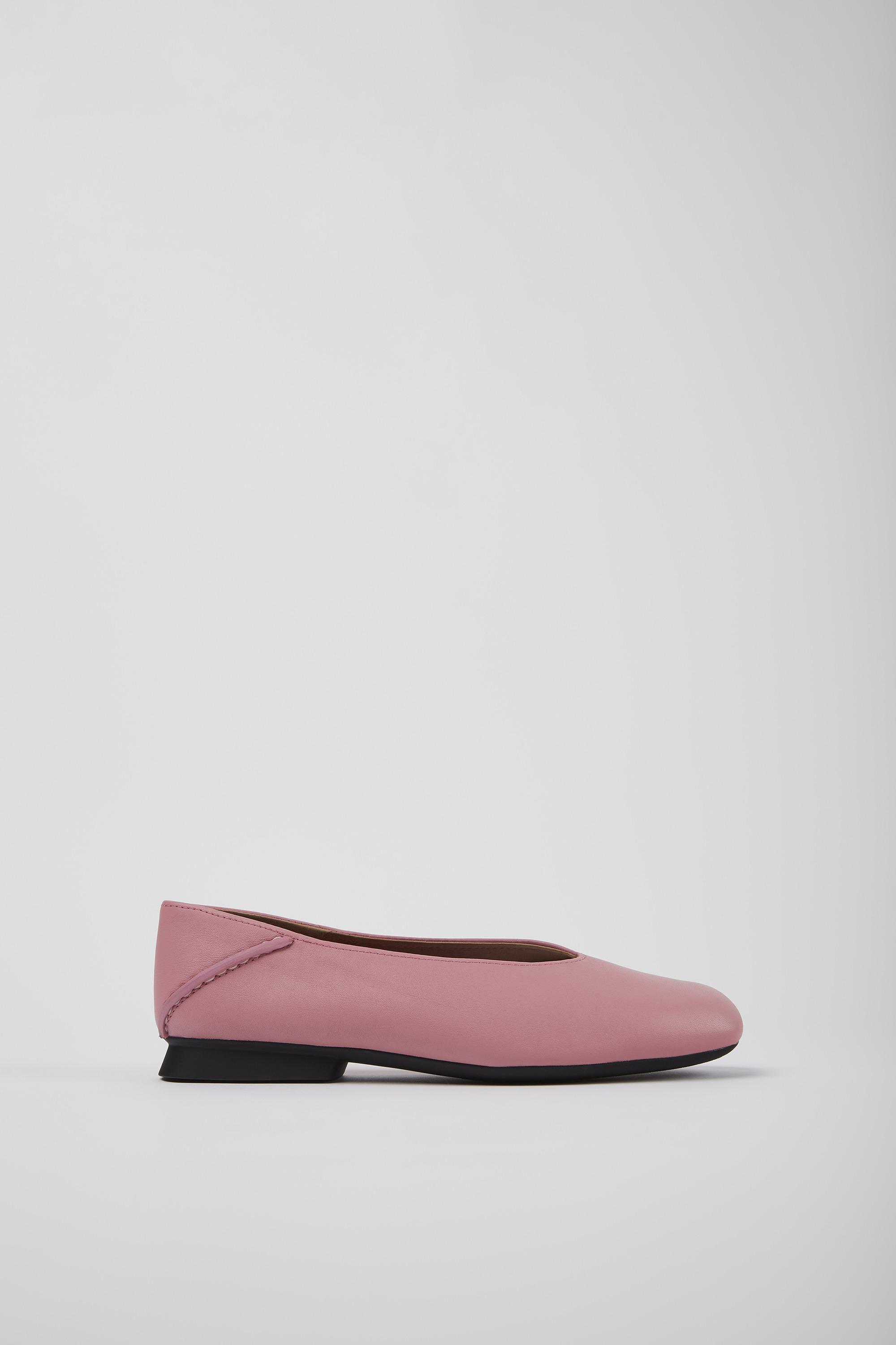 Casi Myra - Rosa Leder Ballerinas für Frauen