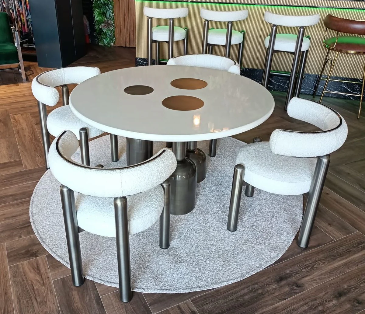 Luxury Dining Room Set White / Gray - Luxury Hotel & Restaurant Furniture