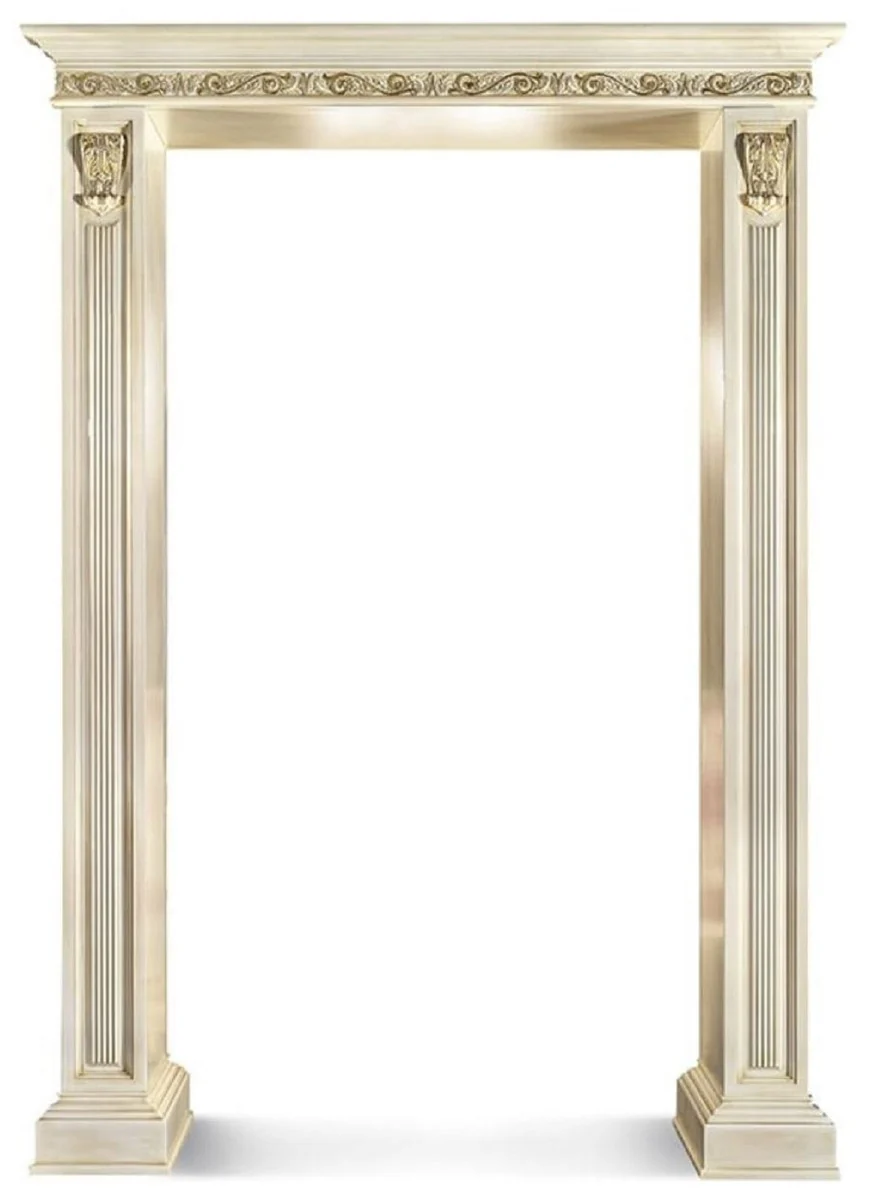 Luxury Baroque door frame white / gold 187 x H. 262 cm - Made in Italy