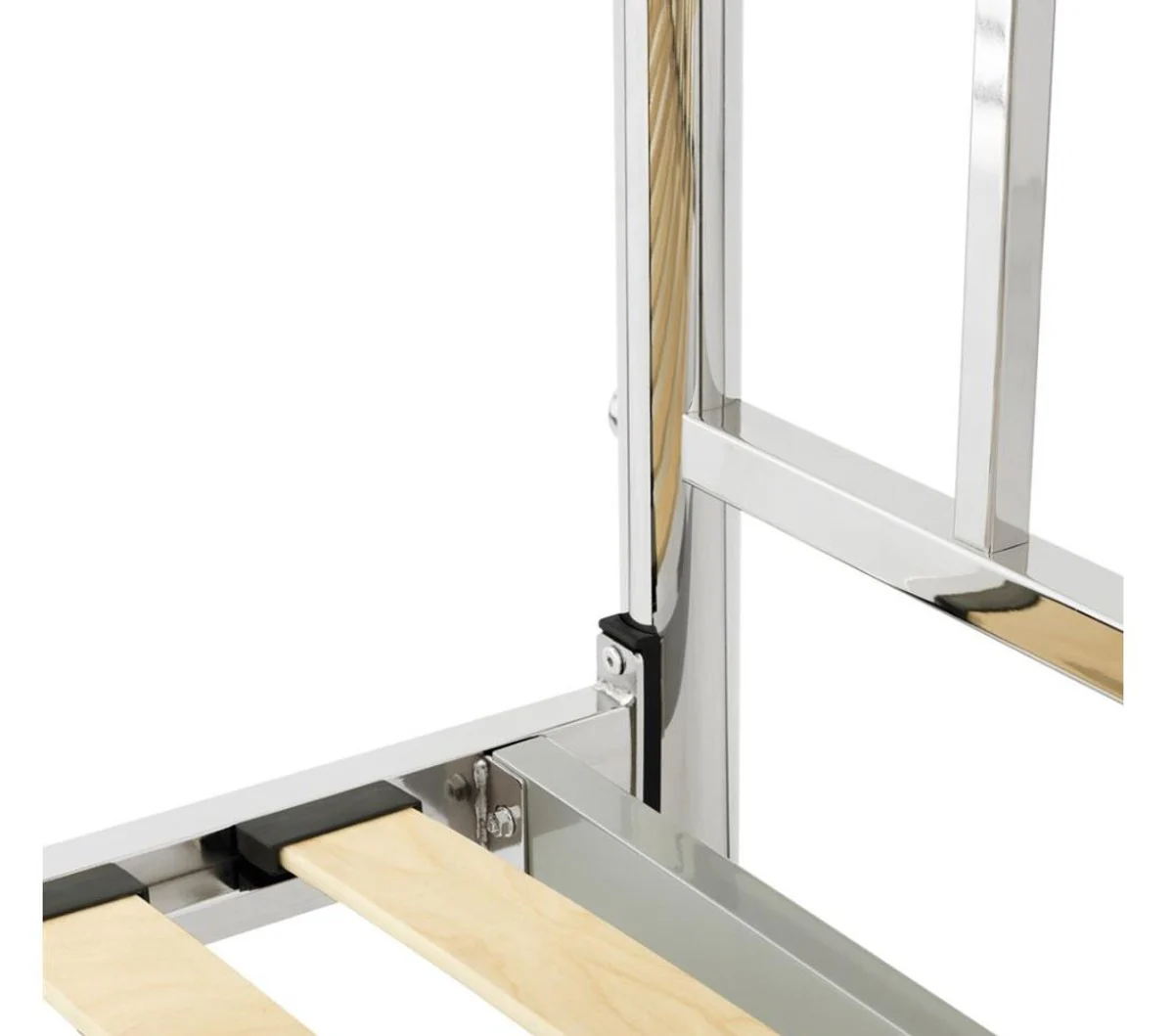 Luxury bed silver 186.5 x 225 x H. 145 cm - designer furniture