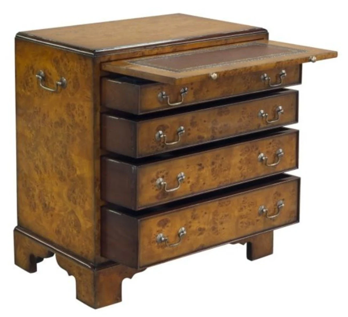 Luxury Art Nouveau chest of drawers with 4 drawers brown 62 x 39 x H. 70 cm - luxury quality