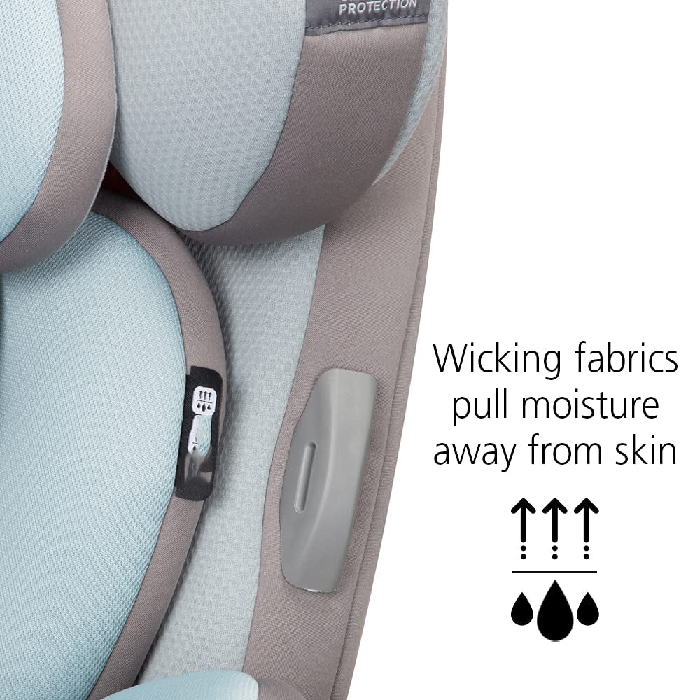 Safety 1st Grow and Go All-in-One Cabrio-Autositz, rückwärtsgerichtet 5–40 Pfund, vorwärtsgerichtet 22–65 Pfund und Gurtpositionierungsverstärker 40–100 Pfund, Carbon Wave