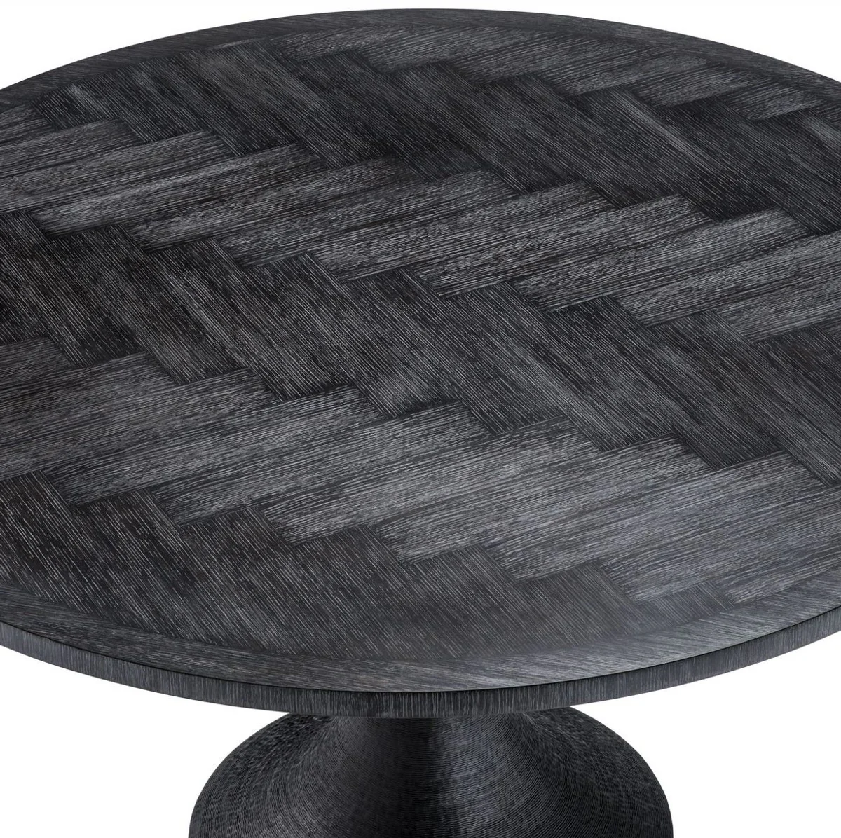 Luxury dining table black Ø 140 x H. 76 cm - Round kitchen table - Luxury dining room furniture