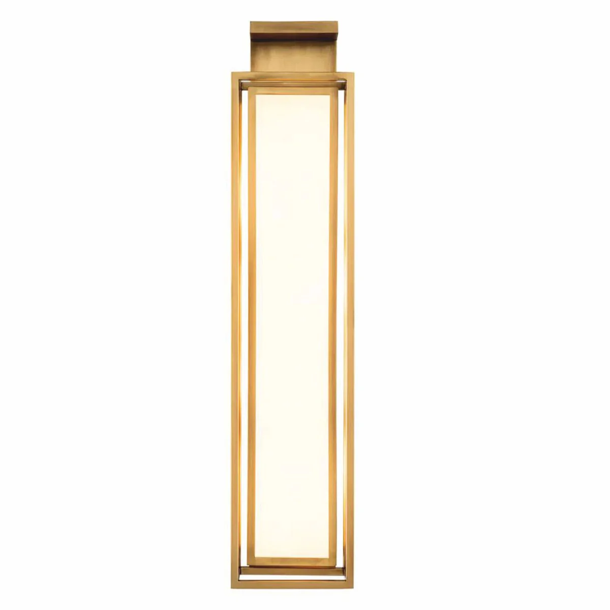 Luxury wall light antique brass / white H. 70 cm - Luxury Lights