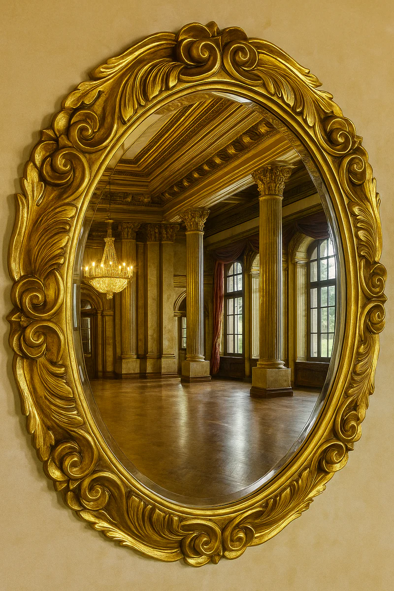 Barock Spiegel Gold H. 90 cm - Barockstil Möbel