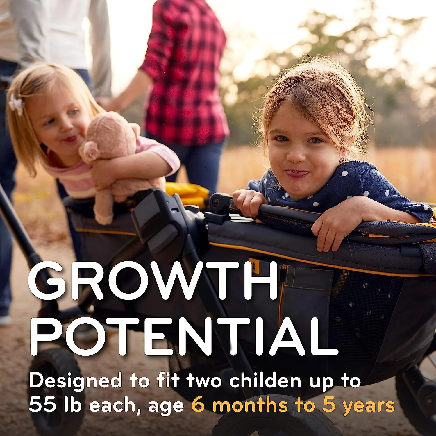 All-Terrain-Kinderwagen, Adventurer, 45 x 27 x 39 Zoll (1 Stück)