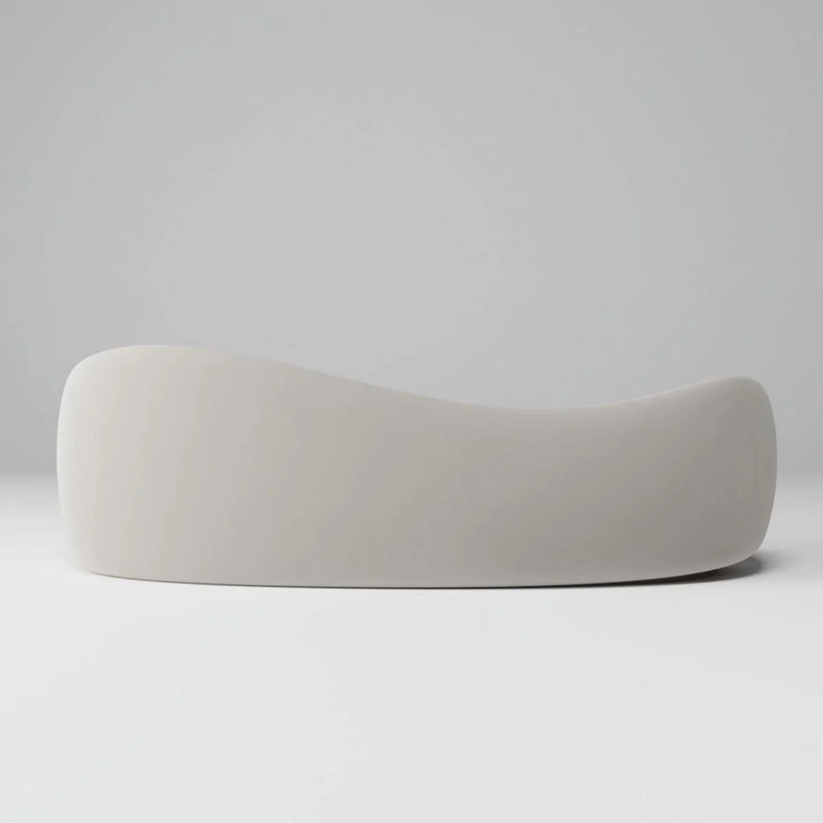 Luxury Velvet Sofa Gray / Brown 280 cm - Living Room & Hotel Furniture