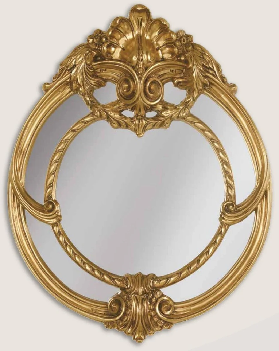 Luxury baroque mirror gold - noble wall mirror in baroque style - baroque living room mirror - baroque wardrobe mirror - baroque furniture