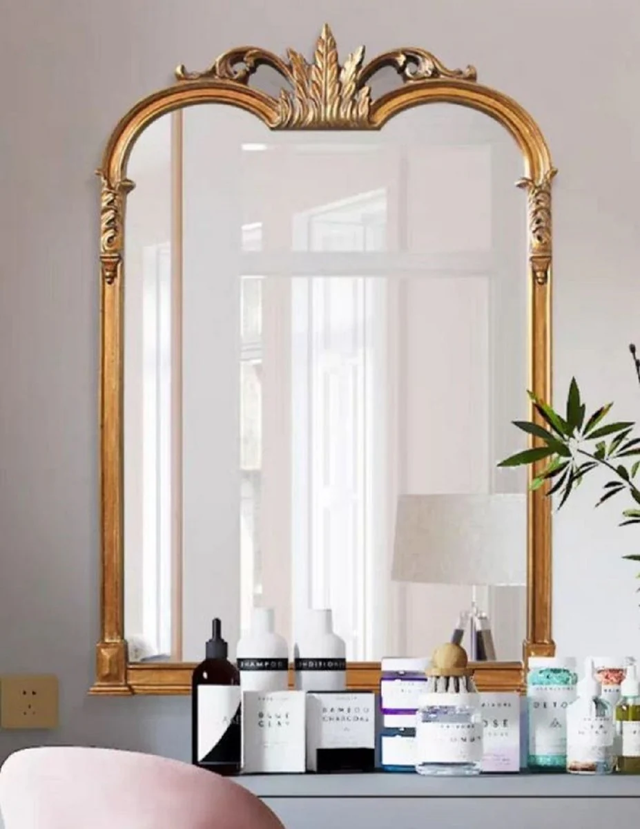 Luxury Baroque Mirror Antique Gold - Magnificent Italian Baroque Style Wall Mirror - Luxury Furniture in Baroque Style - Magnificent Baroque Furniture - Made in Italy - Luxury Quality