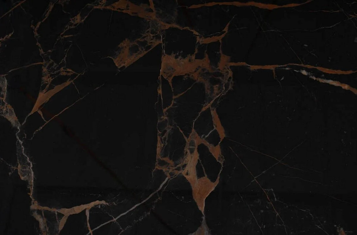 Luxury dining table with tempered glass ceramic table top black-brown / matt black 180 x 95 x H. 76 cm - Luxury kitchen table - Dining room furniture - Luxury furniture