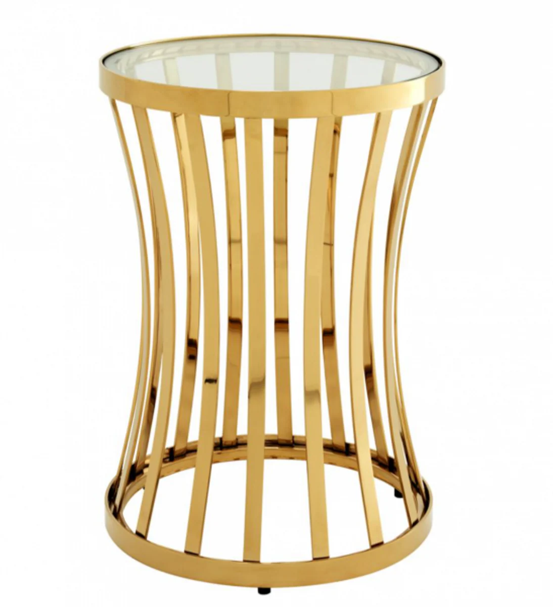 Luxury Art Deco designer side table gold 40 x H. 59 cm - luxury quality
