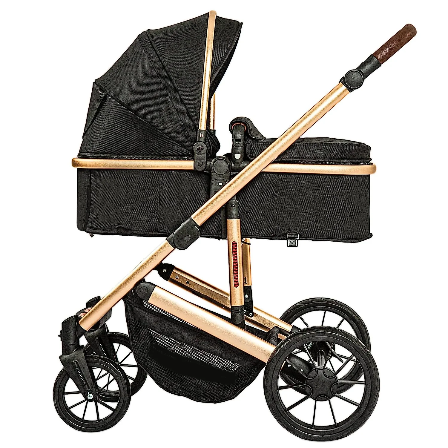 Kinderwagen – 2-in-1-Hochformat-Kabriolett-Kinderwagen mit umkehrbarem Sitz | Faltbarer Kinderwagen aus Aluminiumlegierung, stoßfest, für Kleinkinder im Alter von 0 bis 36 Monaten