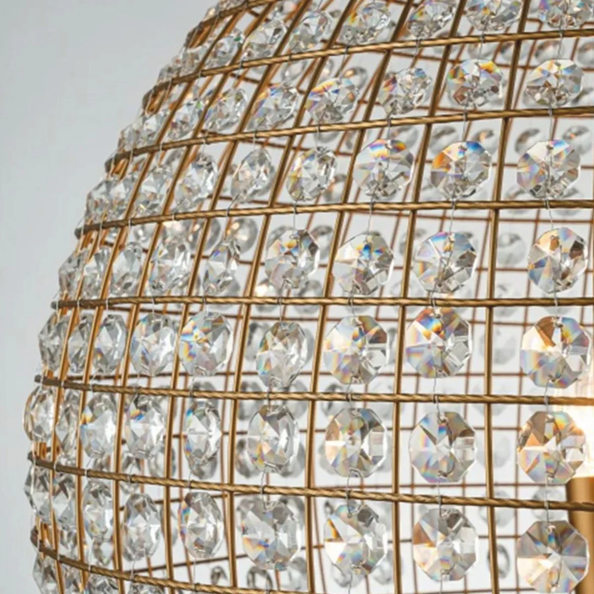 Baroque crystal chandelier gold Ø 61 x H. 80 cm - Baroque lights