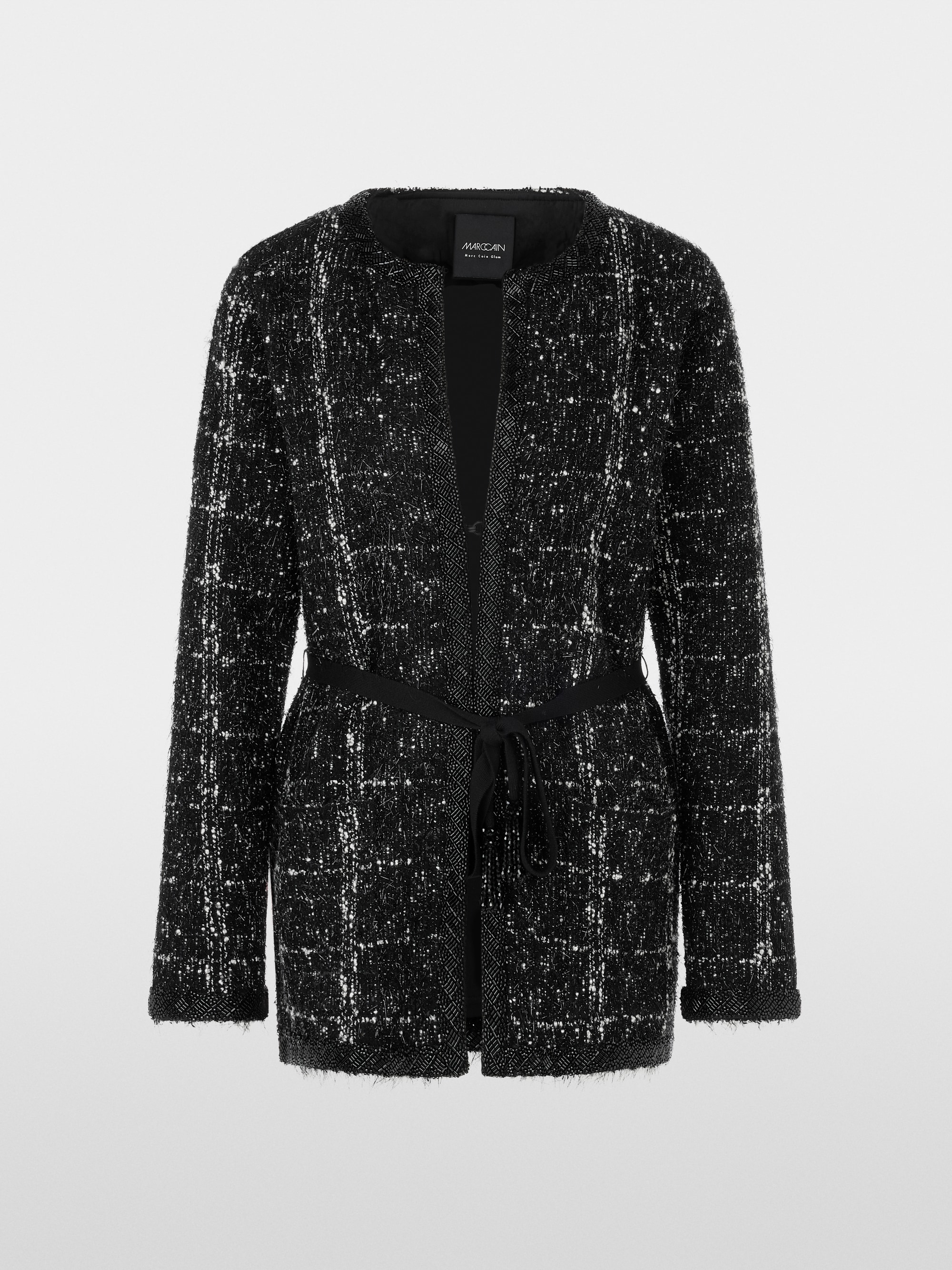 Karierte Jacke von Marc-Cain mit Perlen