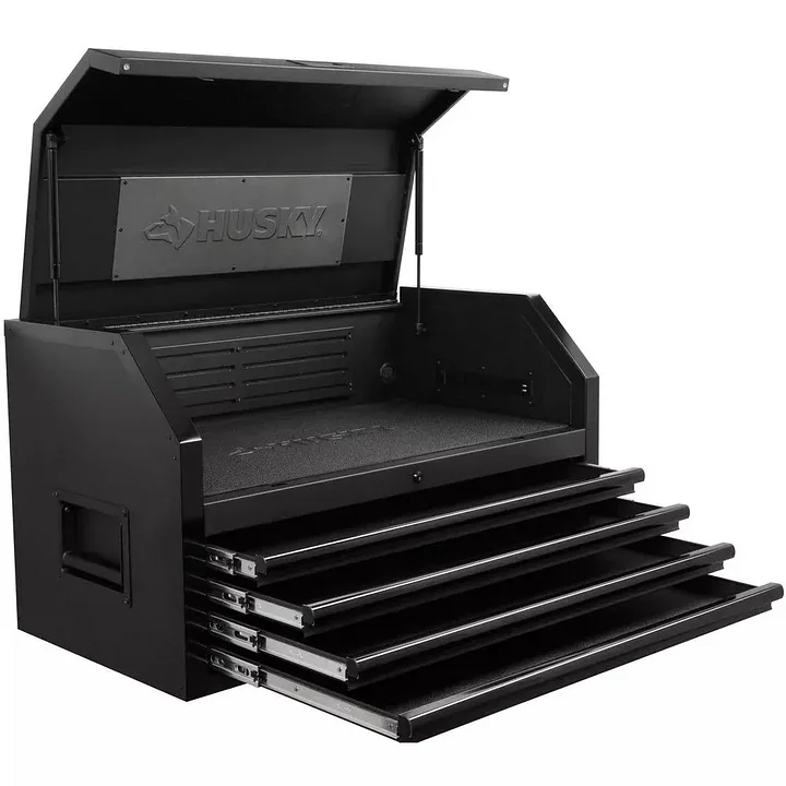 INDUSTRIE 41 IN. W X 21.5 IN. D 4-DRAWER TOP TOOL CHEST IN MATTE BLACK