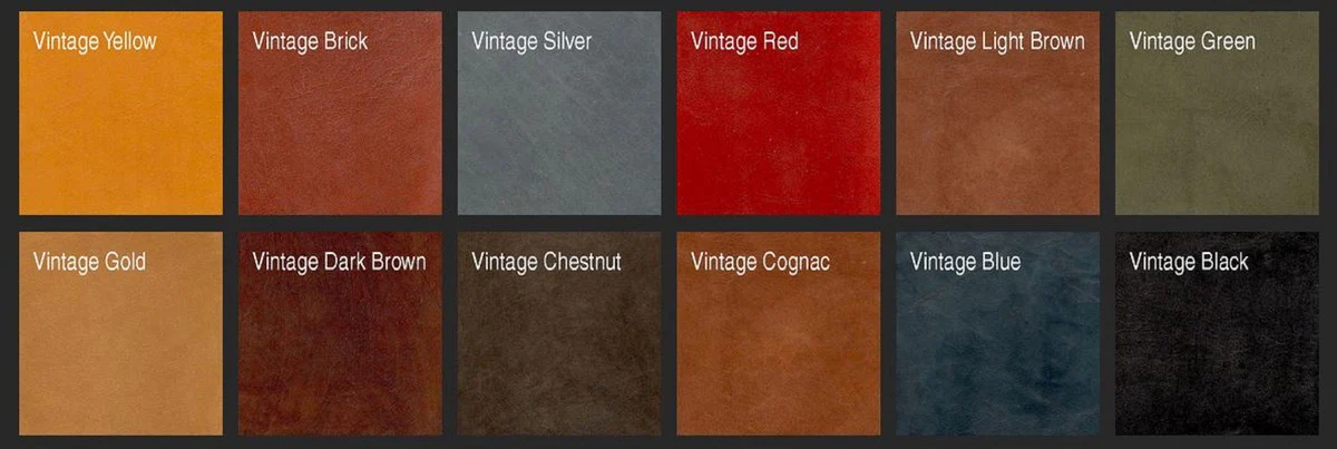 Luxury Chesterfield leather stool 40 x 40 x H. 45 cm - Various colors - Real leather footstool - Chesterfield living room furniture